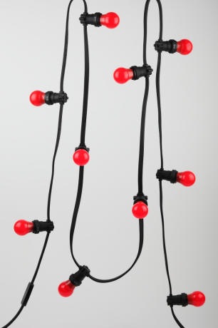 Лампа светодиодная ЭРА E27 3W 3000K красная ERARL50-E27 Б0049580 