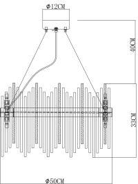 Люстра с лампочками. Комплект от Lustrof. №298876-615950