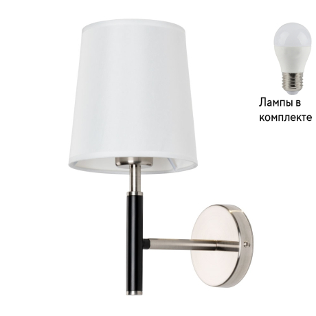 Бра с лампочкой Arte lamp A2589AP-1SS+Lamps 