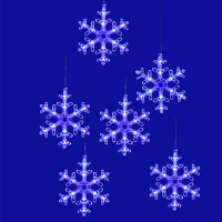 Занавесы Uniel ULD-E1503-072/DTA BLUE IP20 SNOWFLAKES-3 (UL-00007336)