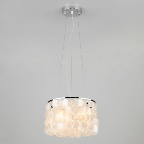 Подвесная люстра Eurosvet Sandra 60005/3 хром/перламутр 