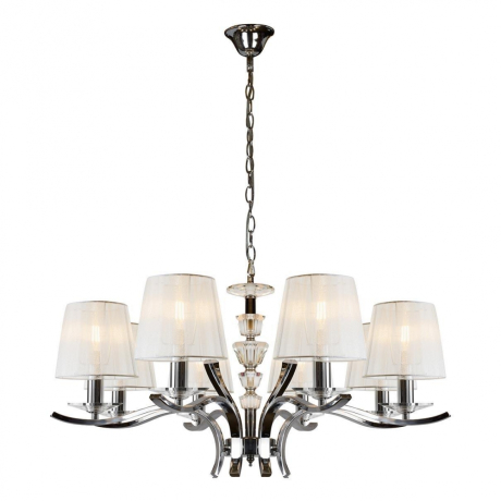 Подвесная люстра iLamp Omega RM5231/8 Хром 