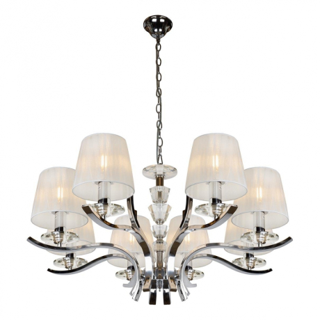 Подвесная люстра iLamp Omega RM5231/8 Хром 