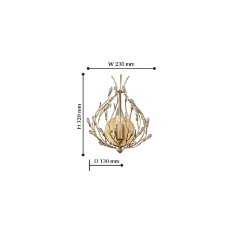Бра на стену со светодиодными лампами, комплект от Lustrof. №98145-618004 