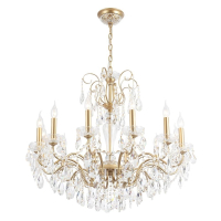 Подвесная люстра с лампочками CRYSTAL LUX Montana SP12+Lamps