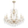 Подвесная люстра с лампочками CRYSTAL LUX Montana SP12+Lamps 