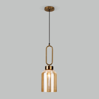 Подвесной светильник Eurosvet Flou 50229/1 янтарный (a057463)