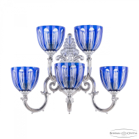 Бра Bohemia Ivele Crystal 7203B15/3+2/210 NW P1 U Clear-Blue/H-1H
