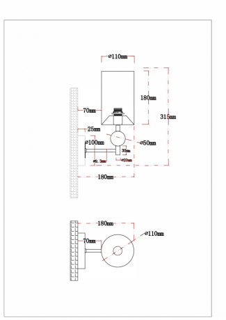 Бра Arte Lamp Matar A4027AP-1PB 