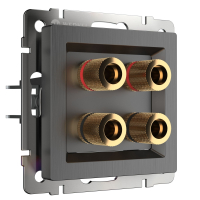 Акустическая розетка (графит рифленый) Werkel W1185004