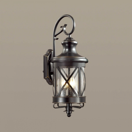 Настенный уличный светильник со светодиодными лампочками E14, комплект от Lustrof. №105213-626958