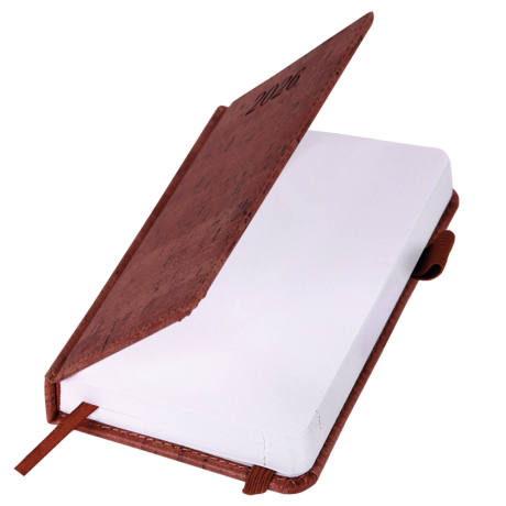 Нарушена упаковка!  <795272> Ежедневник датированный 2026 МАЛЫЙ ФОРМАТ 100х150 мм, А6, BRAUBERG "Wood", под кожу, коричневый, 117263