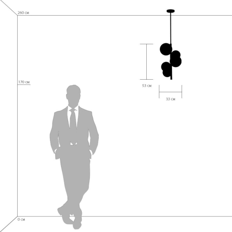 Люстра на штанге Lightstar Croco 815053 