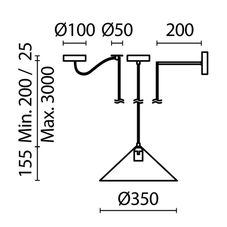 Подвесной светильник Maytoni Basic MOD167PL-01W 