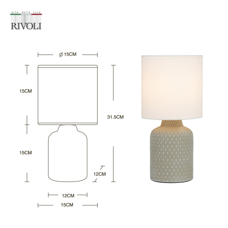 Настольная лампа с Led лампочками в комплекте Rivoli Б0053461+Lamps 