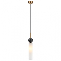 4361/1 MIDCENT ODL25 Подвесной светильник под латунь/металл/стекло/черный мрамор IP20 1*E14 40W 220V LOLLA ODEON LIGHT