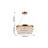 Подвесная люстра Favourite Magnitudo с поддержкой Алиса 2206-12P-A