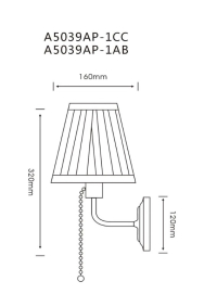 Нарушена упаковка! <648852> Бра Arte Lamp Marriot A5039AP-1CC