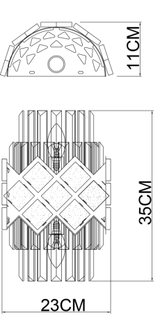 Бра Arte Lamp Amelia A1039AP-2BK 