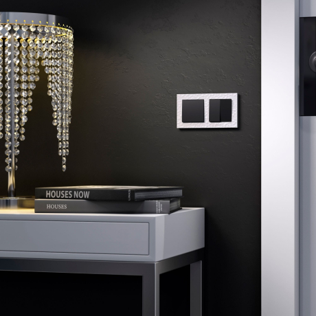 Выключатель одноклавишный проходной (черный матовый) Werkel W1112008