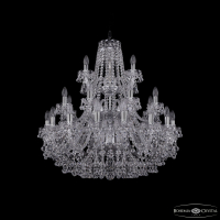 Люстра подвесная Bohemia Ivele Crystal 1409/16+8+4/300/3d Ni