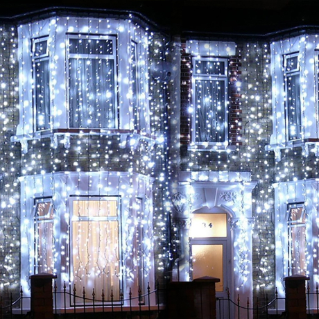 1*4м. Электрогирлянда-конструктор ''Занавес'' 192LED (RGB) IP44 Vegas 55095