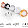 Корпус светильника встраиваемый для насадок D70mm Ambrella light Diy Spot C7621