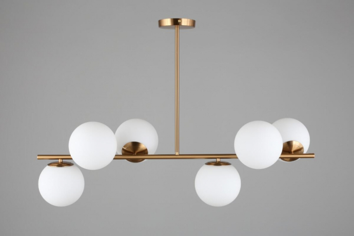 Люстра с поддержкой Алисы На штанге Omnilux OML-66627-06-A 