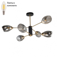 Люстра на штанге с лампочками DeMarkt 680012306+Lamps