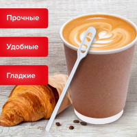 Нарушена упаковка! <219222> Размешиватель одноразовый пластиковый 115 мм, КОМПЛЕКТ 500 шт., БЮДЖЕТ для чая и кофе ПС, LAIMA, 600998 (600998)