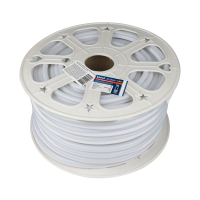 50м. Неоновая лента дневного цвета 2835, 6500К, 8W, 220V, 120LED/m, IP67 Uniel ULS-N21-2835-120LED-m-8mm-IP67-220V-8W-m-50M-DW -(UL-00002924)