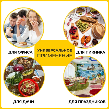 Нарушена упаковка! <270544> Одноразовые тарелки десертные, КОМПЛЕКТ 100 шт., пластик, d=165 мм, СТАНДАРТ, белые, ПП, холодное/горячее, LAIMA, 607388 (607388)