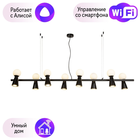 Подвесная люстра Gnomes Favourite с поддержкой Алиса 4095-8P-А 