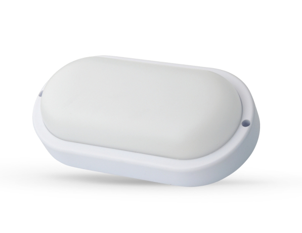 Ultraflash LBF-0408 C01 (Св-к LED влагозащищённый, 8 Вт, IP65, 220В, 4000К, овал) (15345) 