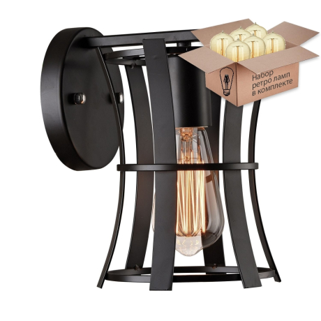 Бра с ретро лампой Favourite Werk 1521-1W+Retro Lamps 