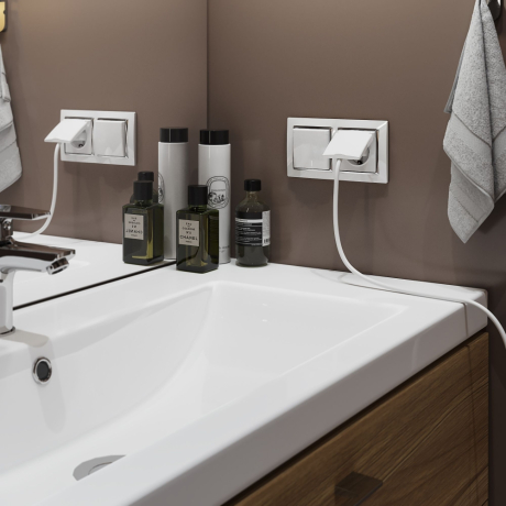 Рамка на 2 поста (белый/хром) Werkel W0021901