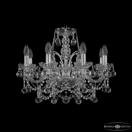 Подвесная люстра Bohemia Ivele Crystal 1411 1411/8/195 Ni Balls 