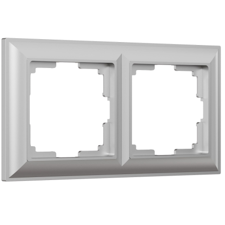 Рамка на 2 поста Werkel Fiore (серебряный) W0022206