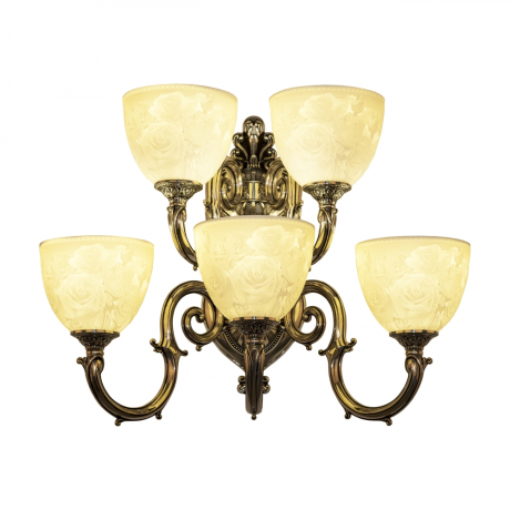 Бра Bohemia Ivele Crystal 7203B16/3+2/210 NB P1 U Rose 