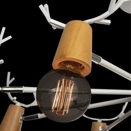 Люстра на штанге Loft it Sven 10024/8 White 