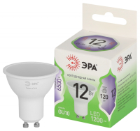 Лампочка светодиодная ЭРА GREEN LINE LED MR16-12W-865-GU10 GL GU10 12 Вт софит холодный свет Б0067074