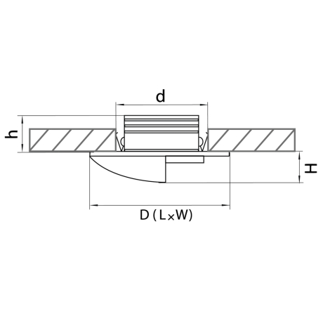 Встраиваемый светильник Lightstar Lumina 212166 