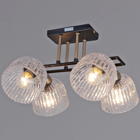 Люстра на штанге ILLUMICO  IL0794-4CSQ-25BKAB ELITE 