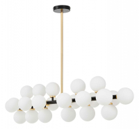 Люстра на штанге LUMINA DECO MARSIADA LDP 6033-24 BK+GD