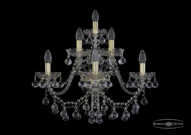 1409B/3+2+1/240/XL/G Бра Bohemia Ivele Crystal 