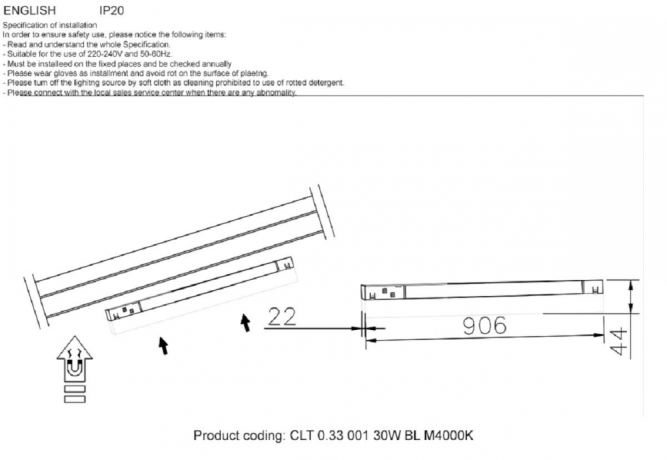 Трековый светодиодный светильник Crystal Lux CLT 0.33 001 30W WH M4000K 