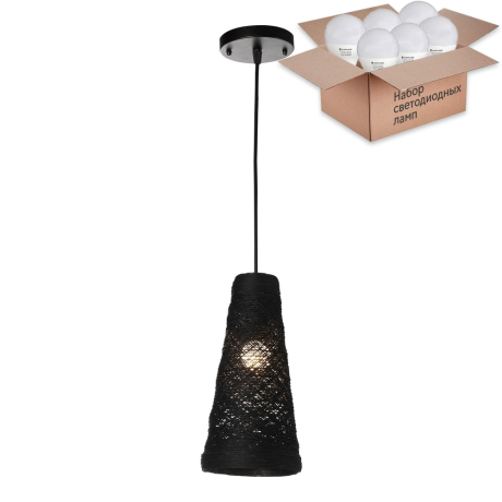 Подвесной светильник с лампочкой Velante 567-726-01+Lamps E27 P45 