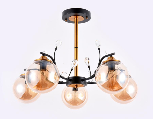 Люстра на штанге с лампочками Ambrella light TR9072+Lamps 
