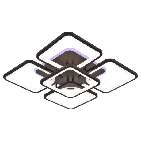 Светодиодная люстра с ПДУ Profit Light 8057/4+1 COF 170W+12W RGB 