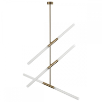 Люстра на штанге со светодиодными лампочками G9, комплект от Lustrof. №303976-647437